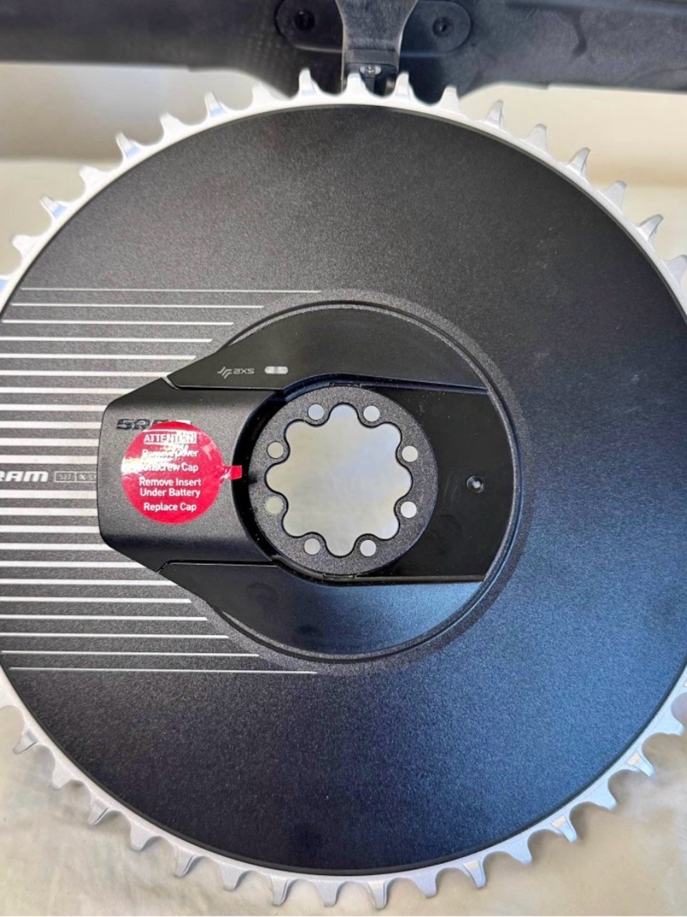 Black Power Meter Chainring - Black